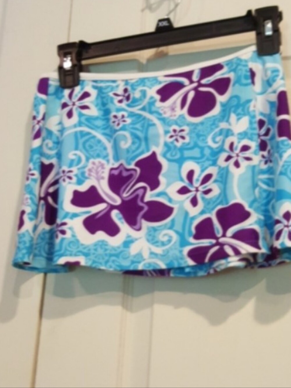 NWT L.L. Bean Girls Floral Swim Coverup Wrap Skirt Sz 18